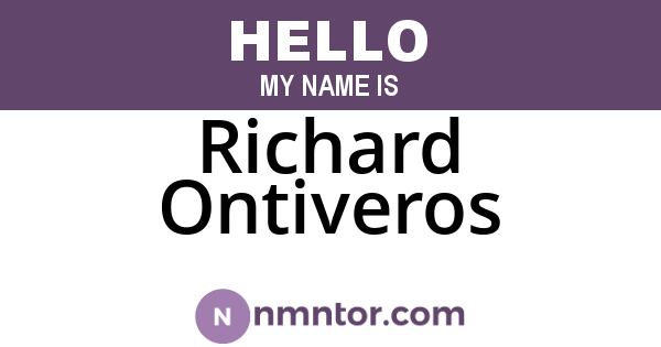 Richard Ontiveros
