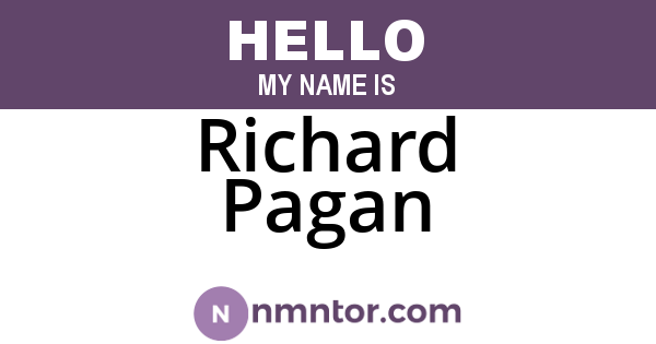 Richard Pagan