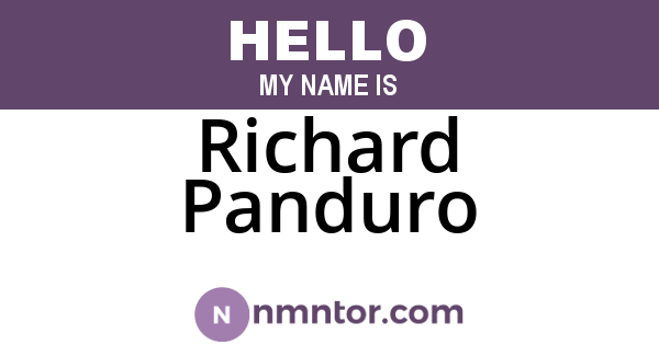 Richard Panduro