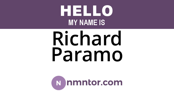 Richard Paramo