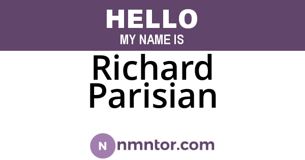 Richard Parisian