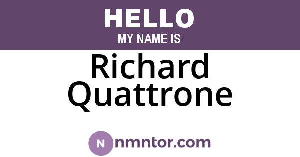 Richard Quattrone