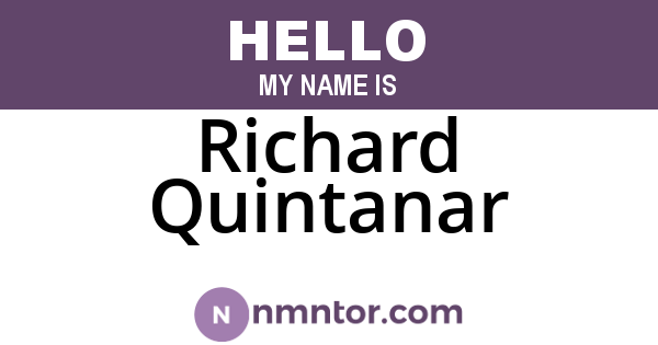 Richard Quintanar