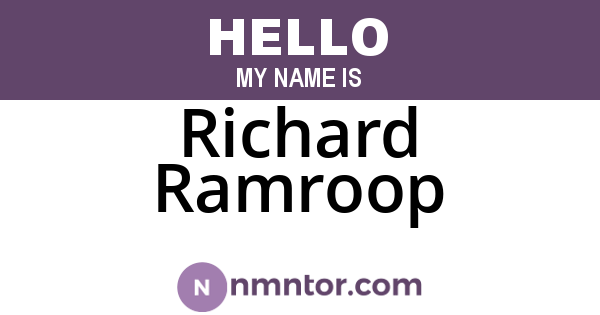Richard Ramroop