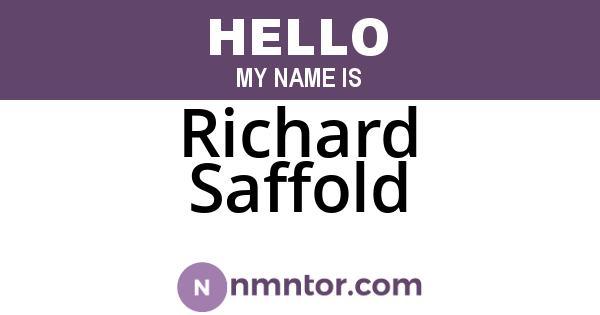 Richard Saffold