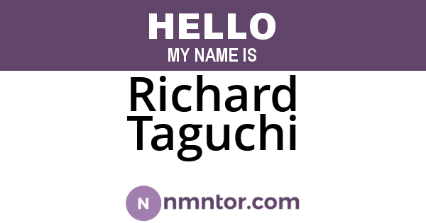 Richard Taguchi