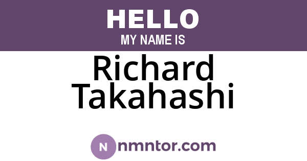 Richard Takahashi