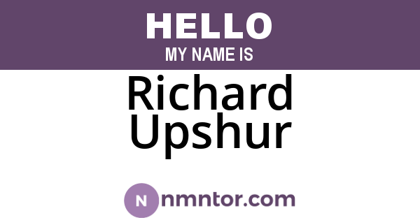 Richard Upshur