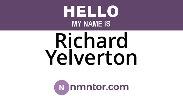 Richard Yelverton