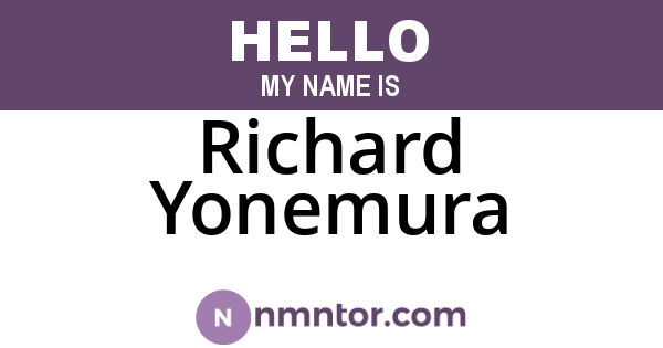Richard Yonemura