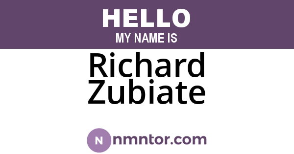 Richard Zubiate