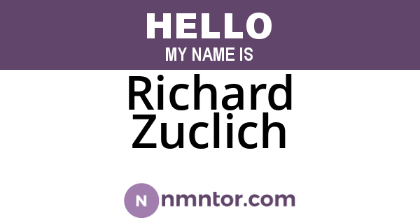 Richard Zuclich