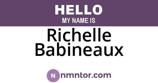 Richelle Babineaux