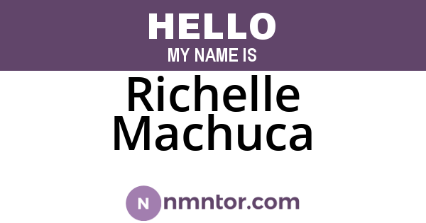 Richelle Machuca