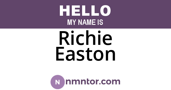Richie Easton