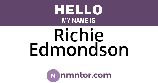 Richie Edmondson
