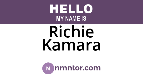 Richie Kamara