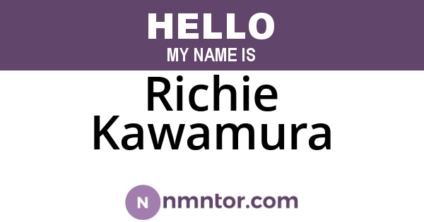 Richie Kawamura