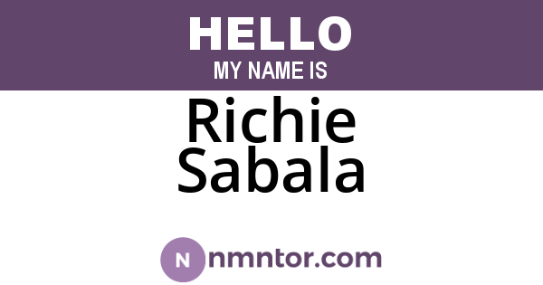 Richie Sabala
