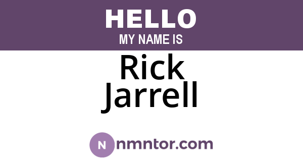 Rick Jarrell