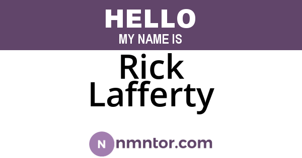 Rick Lafferty
