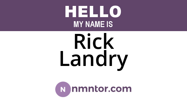 Rick Landry