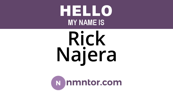 Rick Najera