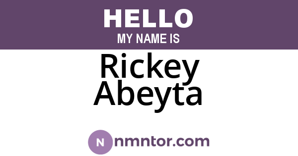 Rickey Abeyta