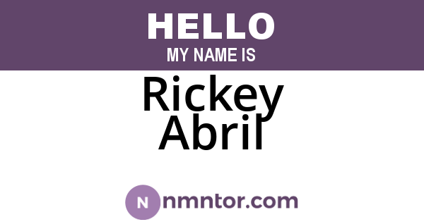 Rickey Abril