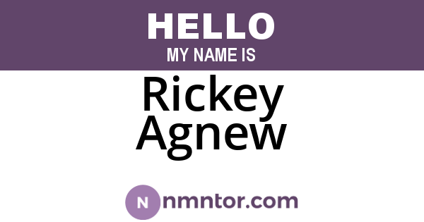 Rickey Agnew