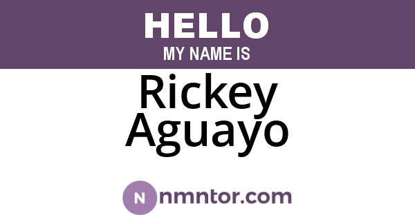 Rickey Aguayo
