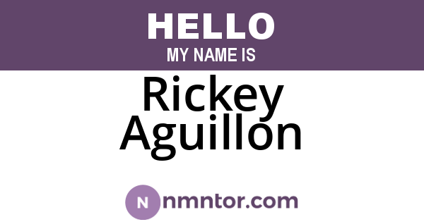 Rickey Aguillon