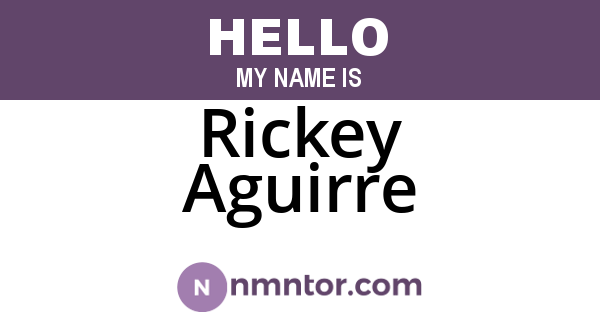 Rickey Aguirre