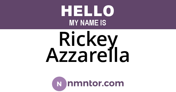 Rickey Azzarella