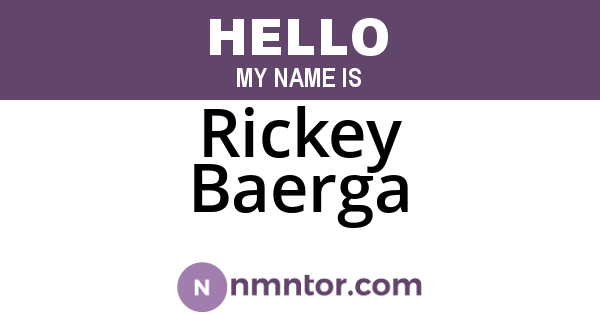 Rickey Baerga