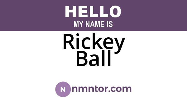 Rickey Ball