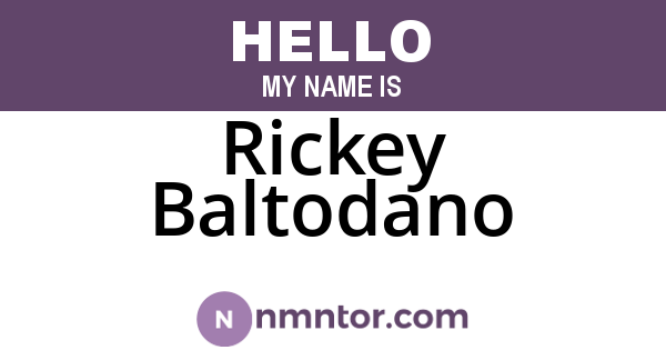 Rickey Baltodano