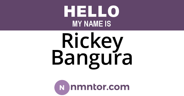 Rickey Bangura
