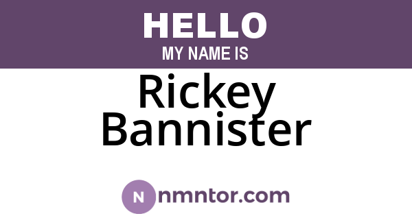 Rickey Bannister