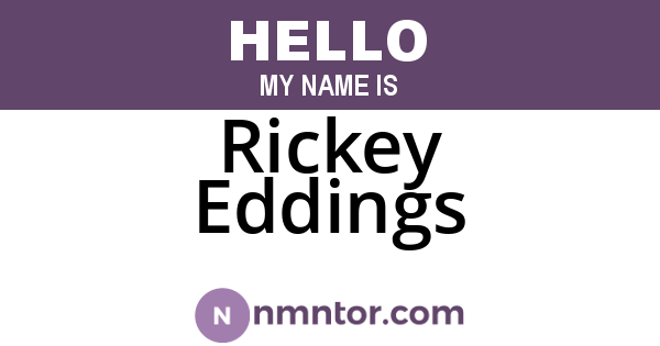 Rickey Eddings