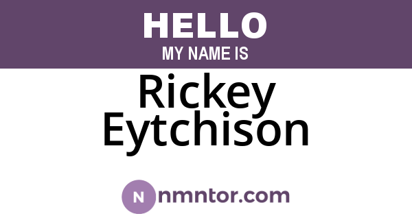 Rickey Eytchison