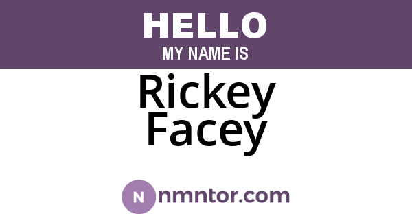 Rickey Facey
