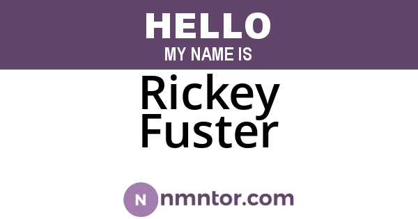 Rickey Fuster