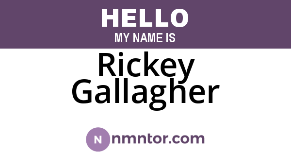Rickey Gallagher