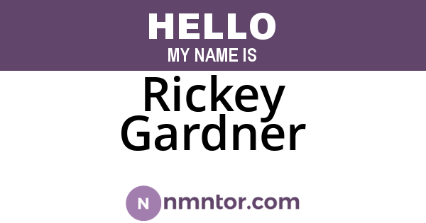 Rickey Gardner