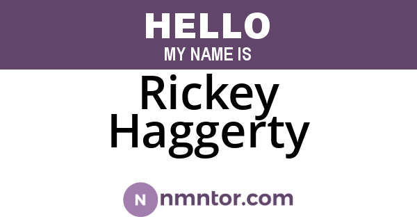 Rickey Haggerty
