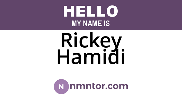 Rickey Hamidi