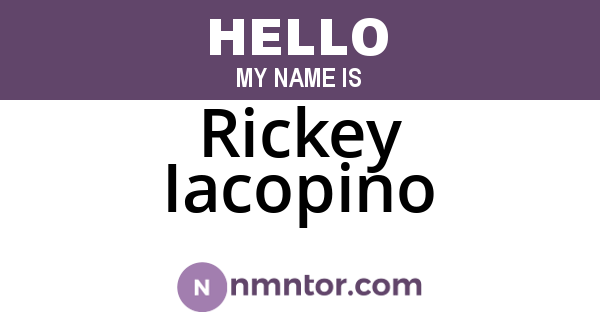 Rickey Iacopino