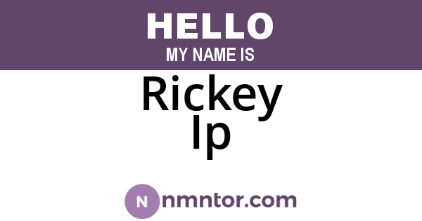 Rickey Ip