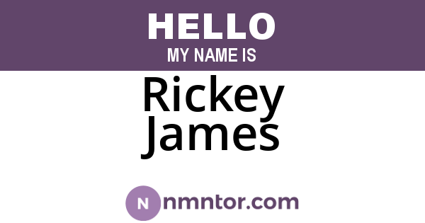 Rickey James